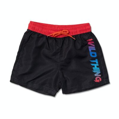 Black Bermuda shorts for boy Wild thing - KB04W602X1