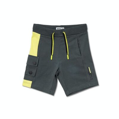 Bermuda in maglia verde kaki per bambino Desert trail - KB04H102K2