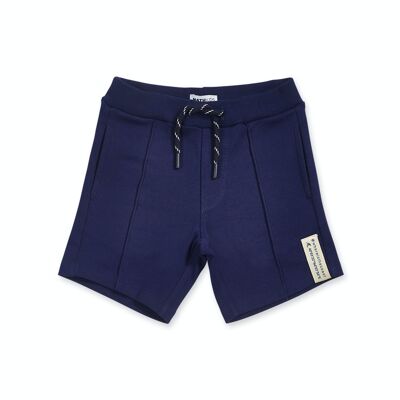 Navy blue knit Bermuda shorts for boy The coast - KB04H205N1