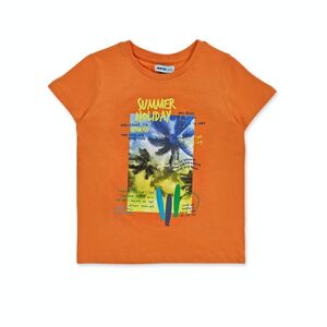 T-shirt en maille orange Beach Days garçon - KB04T401O4