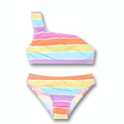 Striped bikini girl Paradiso beach - KG04W302P1