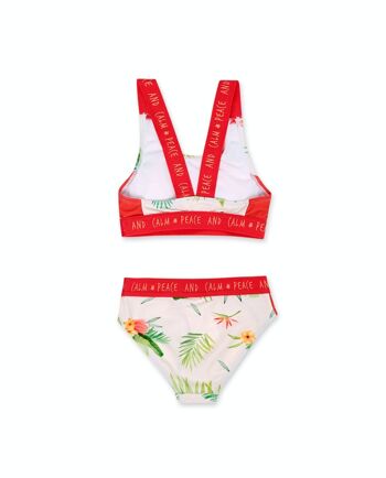 Bikini fille Oasis blanc orange - KG04W202W1 2