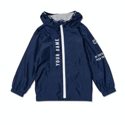 Flat navy blue jacket for boy Your game - KB04C301N1