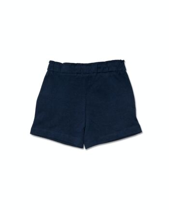 Short en maille bleu marine Leonor pour fille Basics Girl - KG04H504N3 2