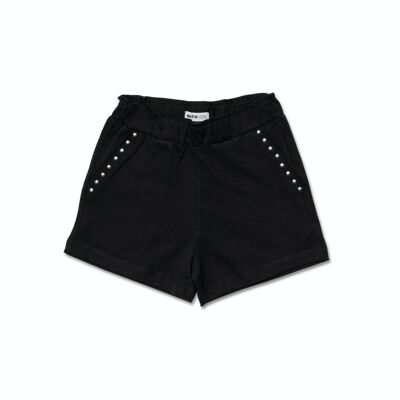 Leonor schwarze Strickshorts für Mädchen Basics Girl - KG04H606X1