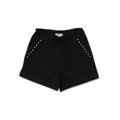 Leonor black knit short girl Basics Girl - KG04H606X1