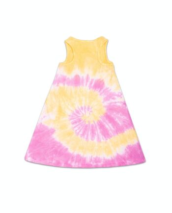 Robe tricot tie-dye jaune rose pour fille Rebel Girl - KG04D102F1 2