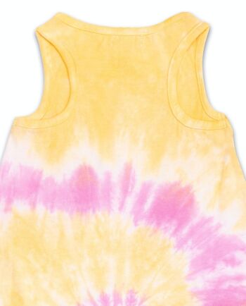 Robe tricot tie-dye jaune rose pour fille Rebel Girl - KG04D102F1 4