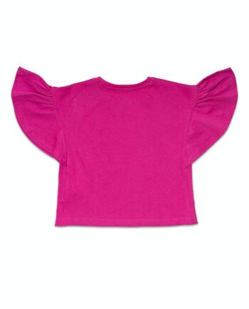 T-shirt maille violet fille Full Bloom - KG04T402F2 2