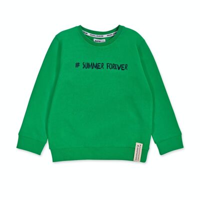 Green knitted sweatshirt for boy The coast - KB04S201V4