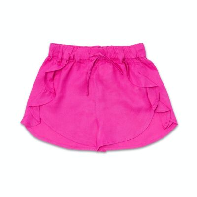 Lila flache Shorts von Full Bloom für Mädchen – KG04H403F2