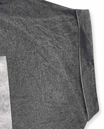 T-shirt gris en maille pour fille One day in NYC - KG04T607G2 4