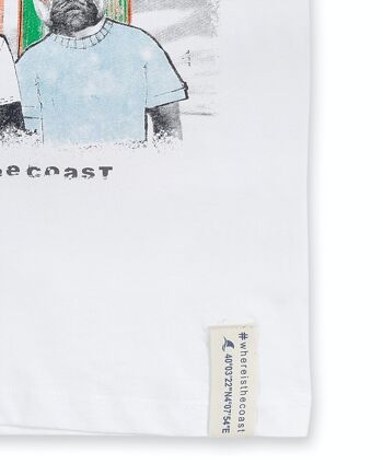 T-shirt blanc en maille pour garçon The coast - KB04T203W2 4