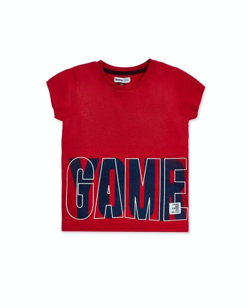Camiseta punto rojo niño Your game - KB04T306R1