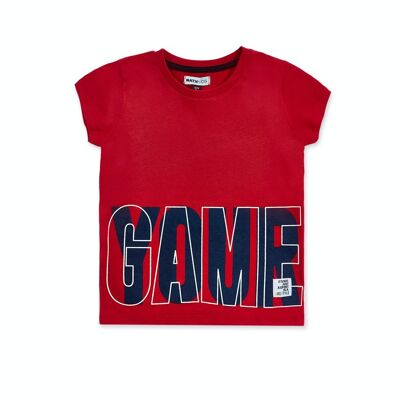 Camiseta punto rojo niño Your game - KB04T306R1