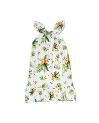 Robe plate blanche pour fille Oasis - KG04D201W1 2