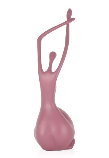 ADM - Sculpture en résine 'Petit réveil' - Couleur Rose - 32 x 15 x 10 cm 3