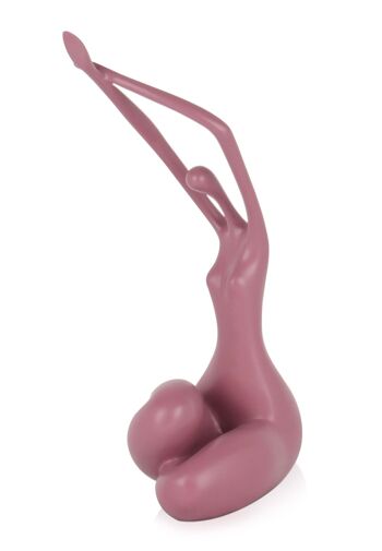 ADM - Sculpture en résine 'Petit réveil' - Couleur Rose - 32 x 15 x 10 cm 4