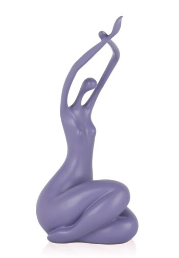 ADM - Sculpture en résine 'Awakening small' - Couleur Violet - 32 x 15 x 10 cm 1