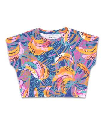 T-shirt jersey imprimé fille Full Bloom - KG04T401N3 1
