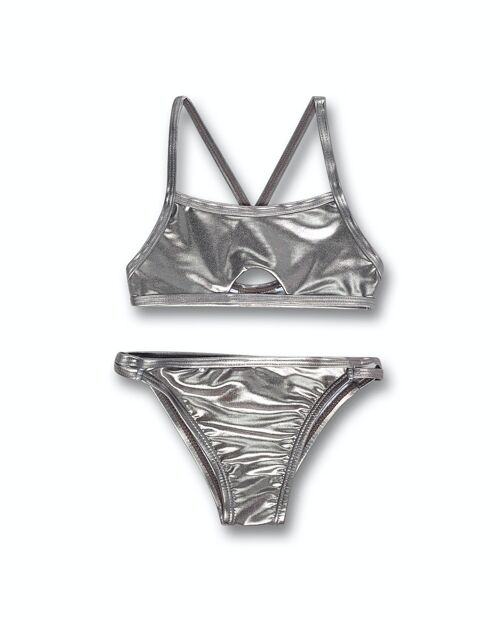 Bikini plata metalizado niña One day in NYC - KG04W601A1