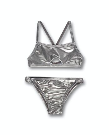 Bikini fille argent métallisé One day in NYC - KG04W601A1 1