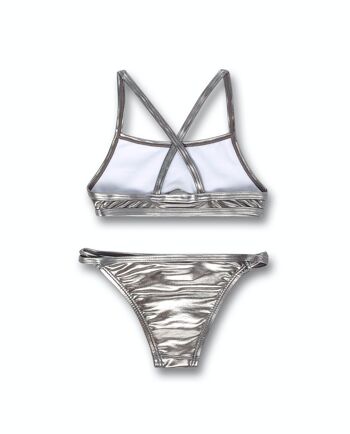 Bikini fille argent métallisé One day in NYC - KG04W601A1 2