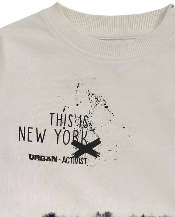 Sweat en maille noir blanc pour garçon Urban Activist - KB04S501X1 3