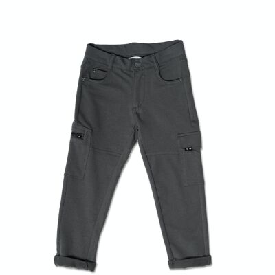 Pantaloni cargo lunghi Basics Boy kaki - KB04P102K2