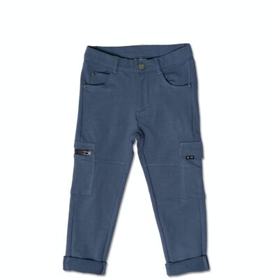 Pantalone cargo lungo blu navy per bambino Basics Boy - KB04P401N2