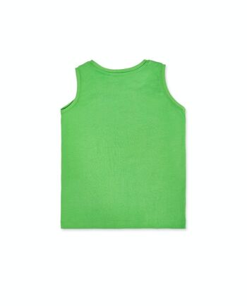 Débardeur jersey vert garçon Urban Activist - KB04T508V4 2