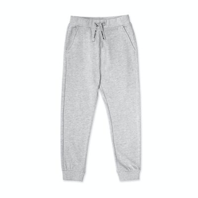 Long gray knitted trousers for boy Basics Boy - KB04P302G1