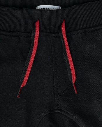 Pantalon long noir en maille pour garçon Wild thing - KB04P601X1 3