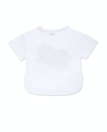 T-shirt blanc en maille bad influence girl - KG04T503W2 2