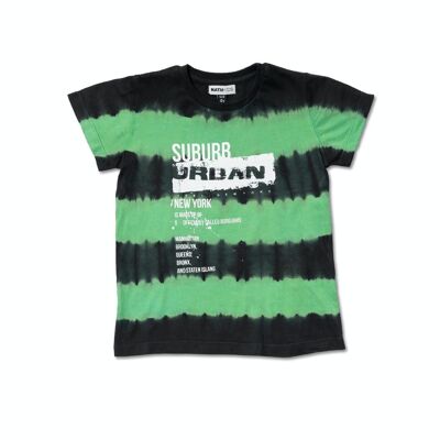 T-shirt vert tie and dye garçon Urban Activist - KB04T501X1