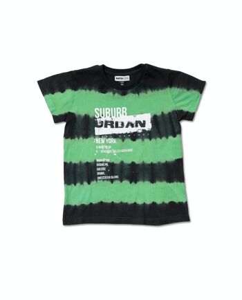 T-shirt vert tie and dye garçon Urban Activist - KB04T501X1 1