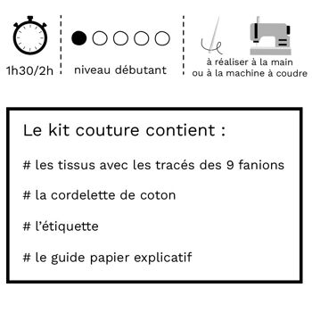 Kit couture Guirlande de fanions (niveau débutant) 2