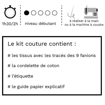 le kit couture MAX le Homard – Les Chauvettes