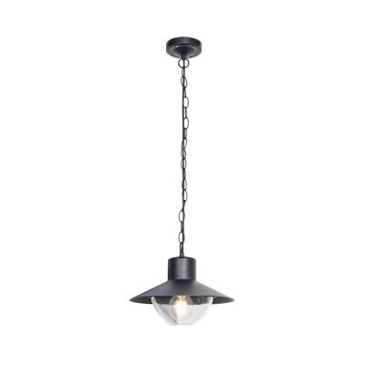 Ledkia Lámpara Colgante Exterior Metal Neiva Negro