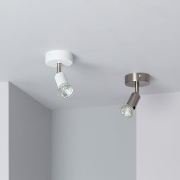 Ledkia Applique Ajustable Aluminium Oasis 1 Spot Argent Argenté 5