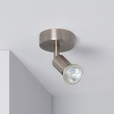 Ledkia Aplique Orientable Aluminio Oasis 1 Foco Plata Plata