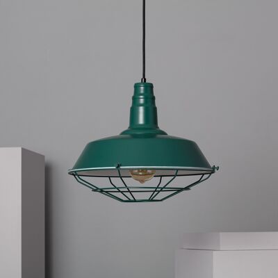 Ledkia Lámpara Colgante Metal Jagger Verde