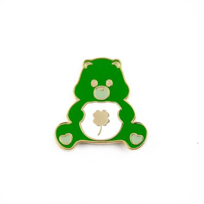 Pin Cura orso Buona fortuna verde