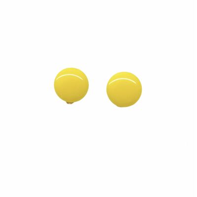 NEON clip earrings - Yellow