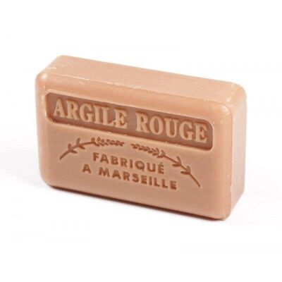 5x Savonnette Marseillaise red clay 125g