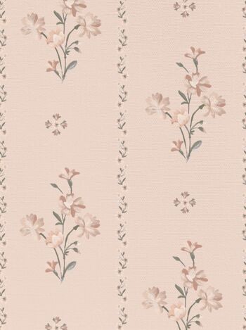 Bordure verticale - fond rose