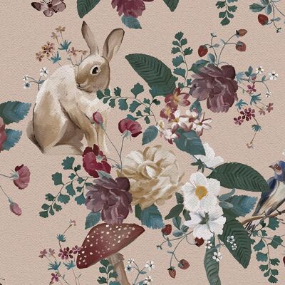 Secret garden - cream background