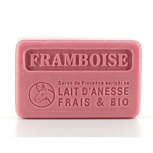 5x Savonnette Marseillaise donkey milk raspberry 100 g