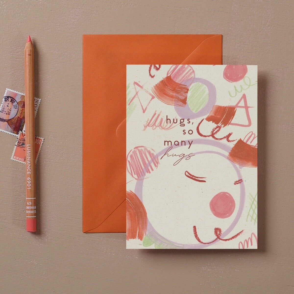 Abbracci così tanti abbracci Card | Carta dell'amicizia | Biglietto per pensare a te | Carta di incoraggiamento | Carta di simpatia