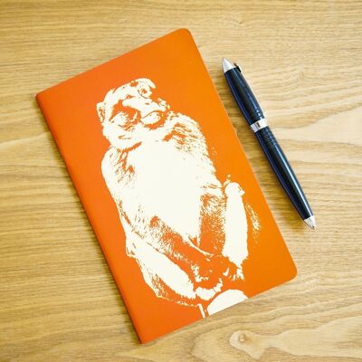 Cuaderno A5 - Monos Animales - 64 páginas a rayas